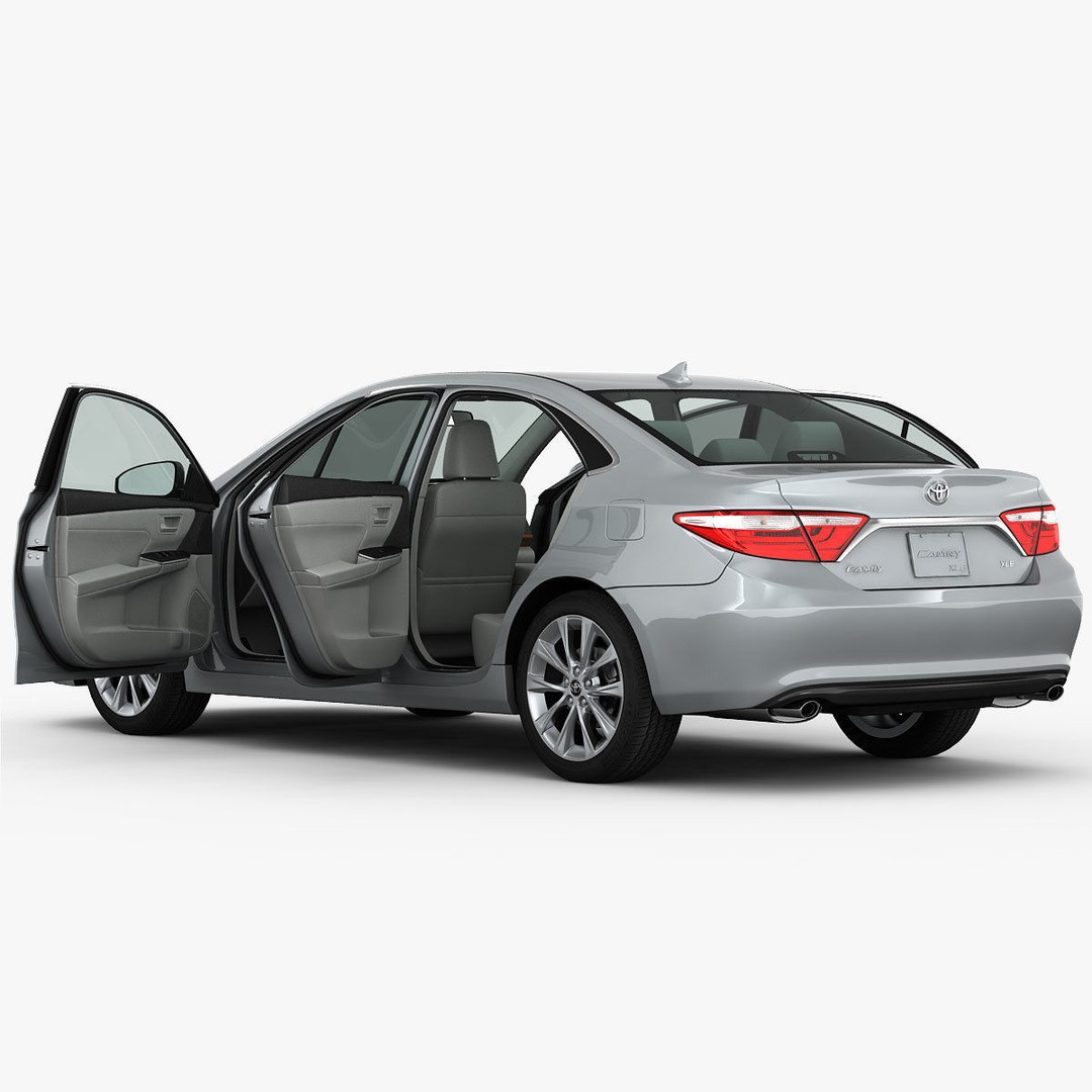 Toyota Camry XLE 2015 3D Model – Detailed Interior, FBX, OBJ - View 16
