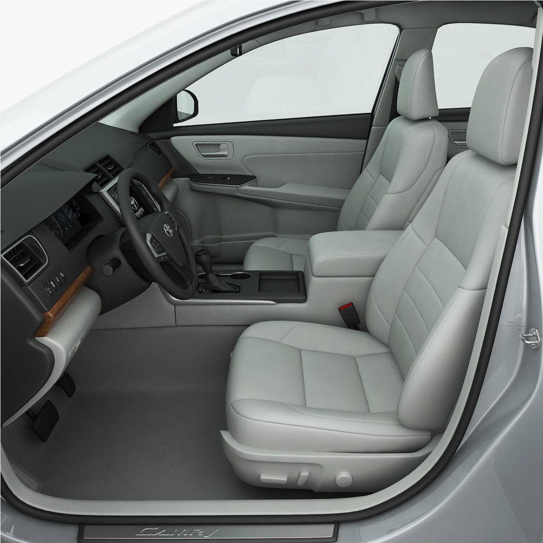 Toyota Camry XLE 2015 3D Model – Detailed Interior, FBX, OBJ - View 17