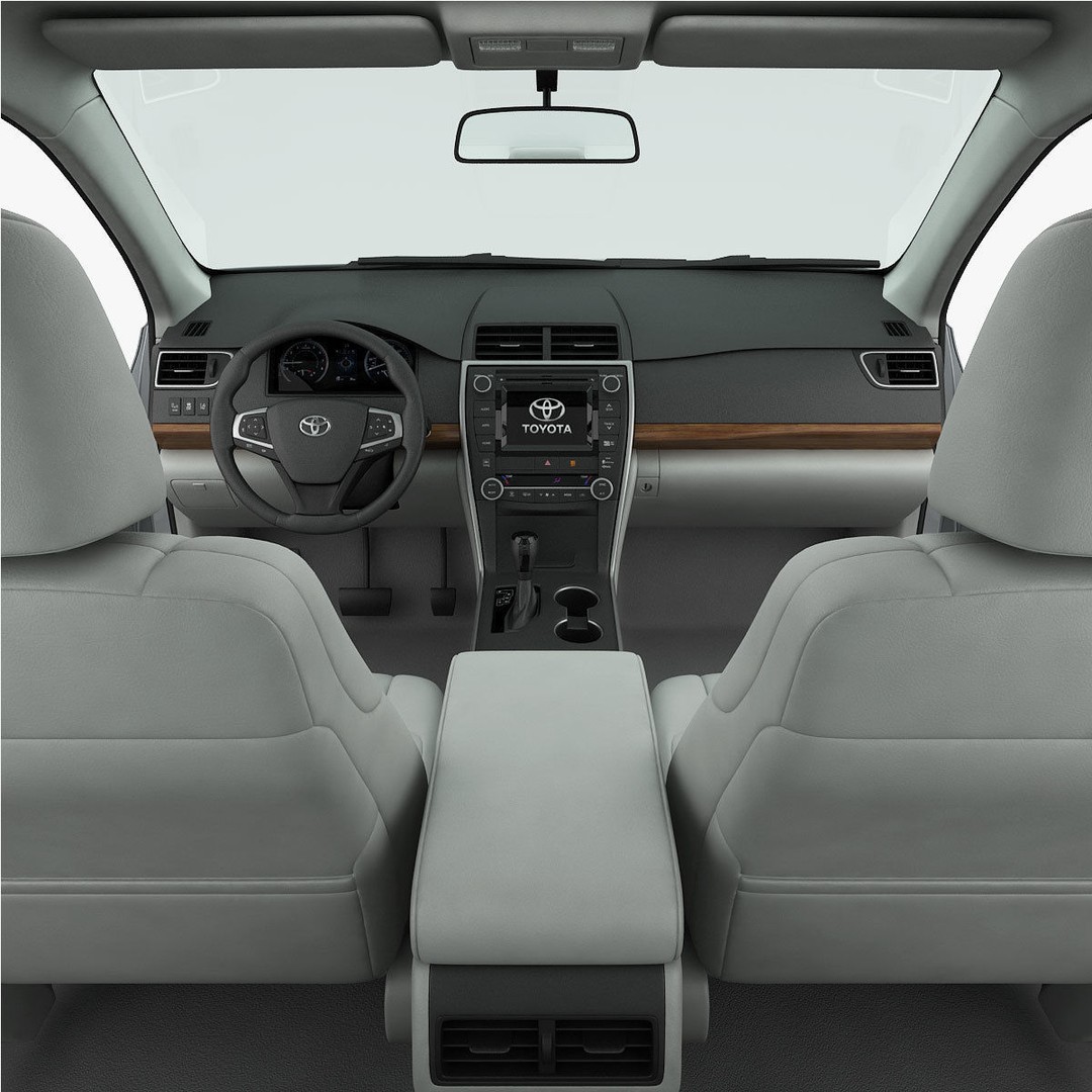 Toyota Camry XLE 2015 3D Model – Detailed Interior, FBX, OBJ - View 19