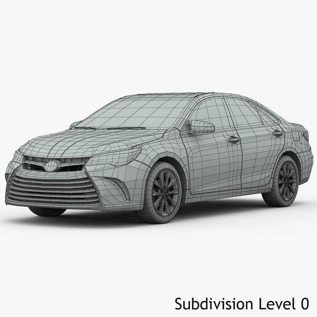 Toyota Camry XLE 2015 3D Model – Detailed Interior, FBX, OBJ - View 21