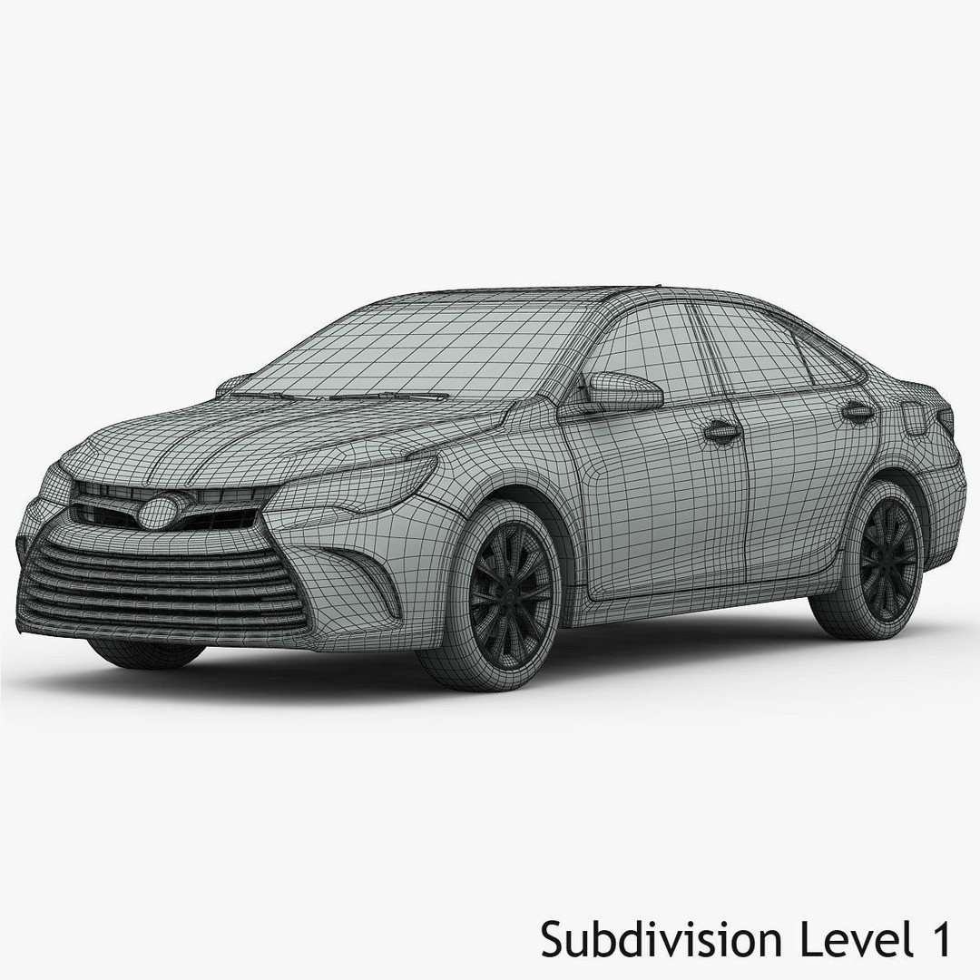 Toyota Camry XLE 2015 3D Model – Detailed Interior, FBX, OBJ - View 22