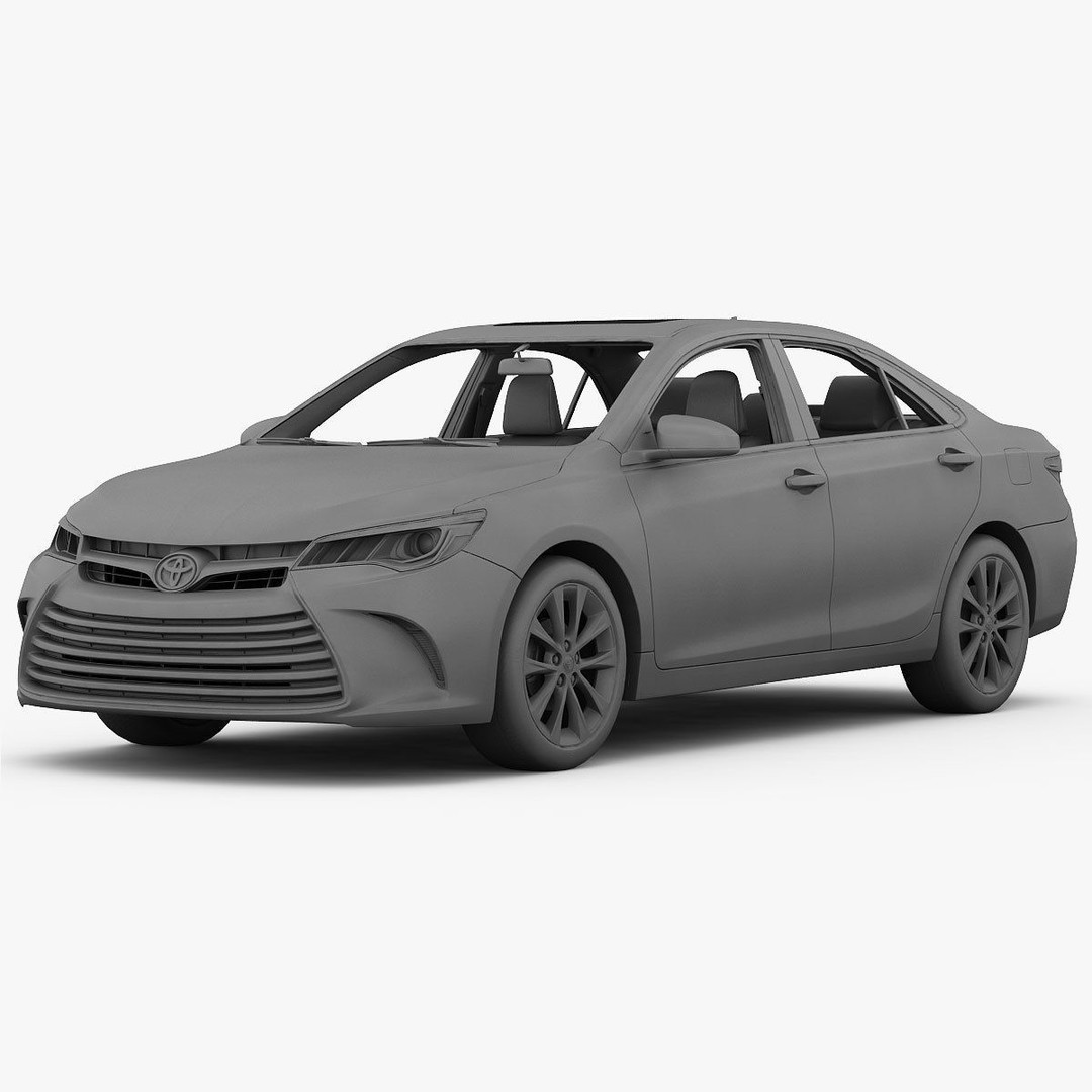 Toyota Camry XLE 2015 3D Model – Detailed Interior, FBX, OBJ - View 27