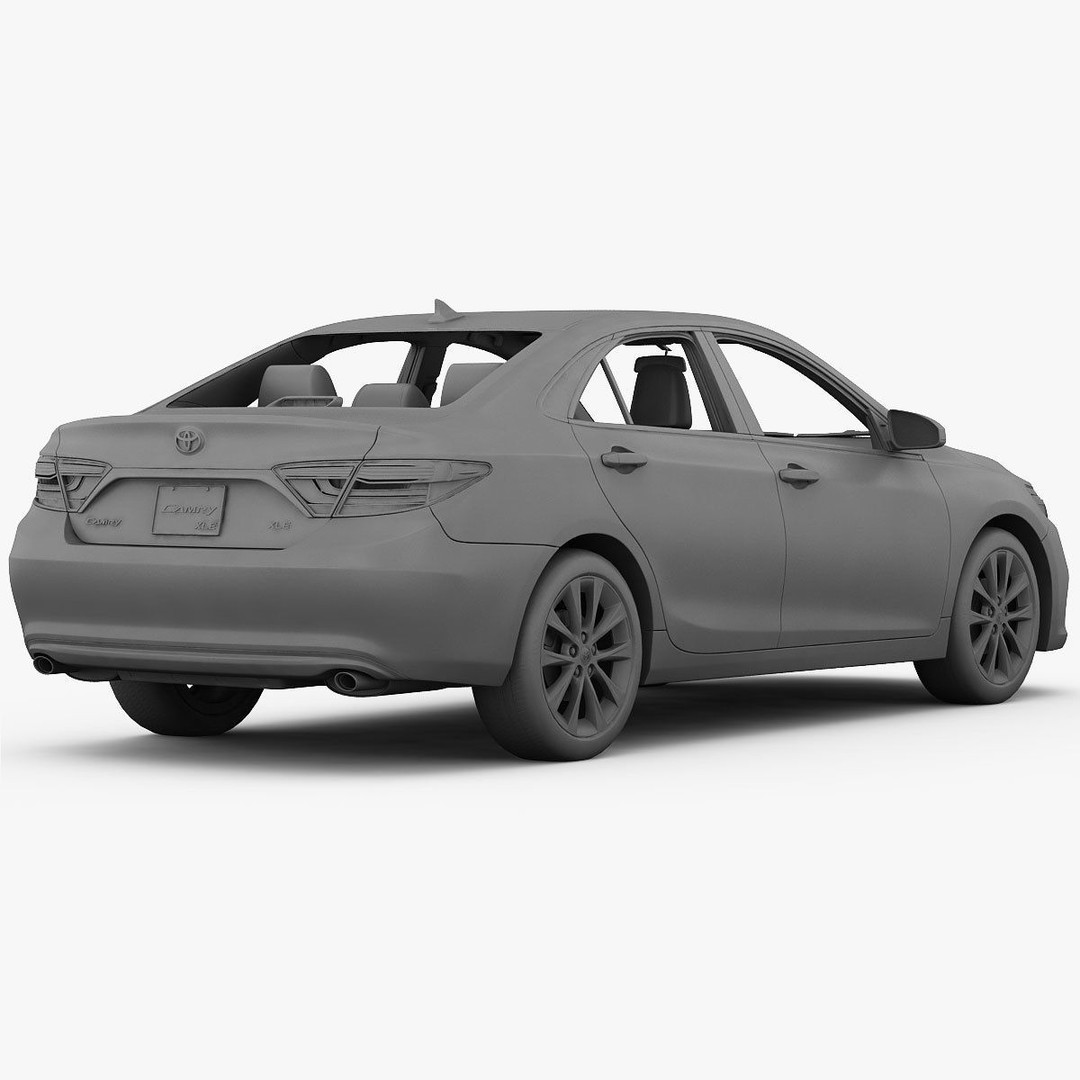 Toyota Camry XLE 2015 3D Model – Detailed Interior, FBX, OBJ - View 28