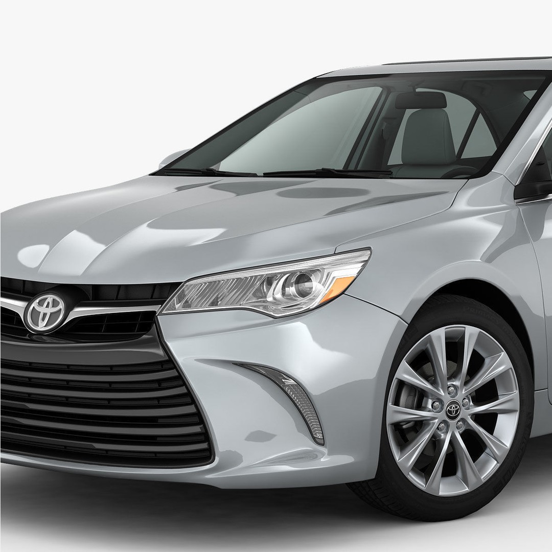 Toyota Camry XLE 2015 3D Model – Detailed Interior, FBX, OBJ - View 9
