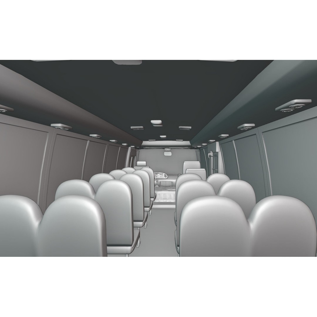 Toyota Coaster 3D Model – Low Poly Microbus Asset, FBX & Blender - View 20