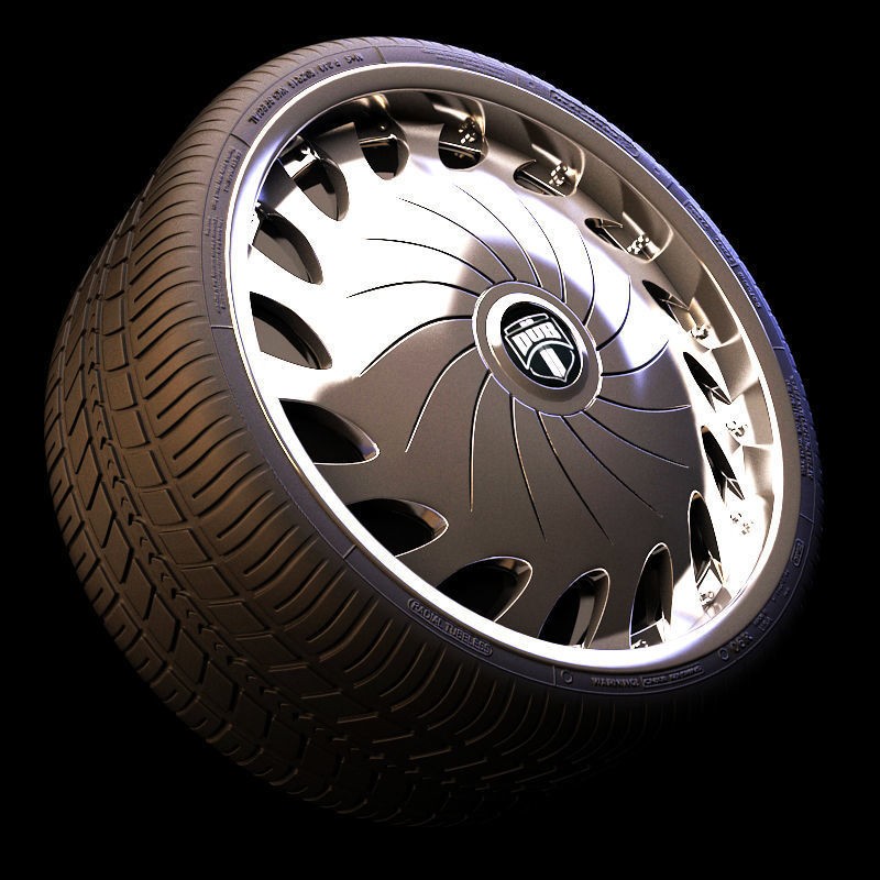 Luxury Car Rim 3D Model – 15 Beautiful Rims Pack, PBR Textures - View 15