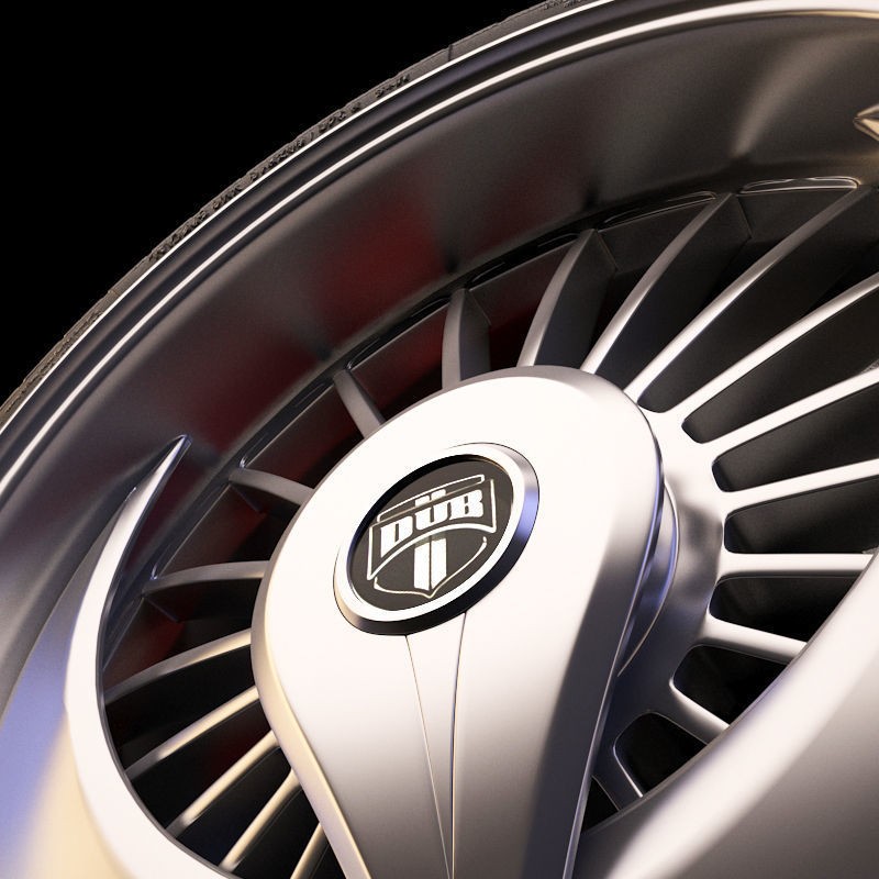 Luxury Car Rim 3D Model – 15 Beautiful Rims Pack, PBR Textures - View 18