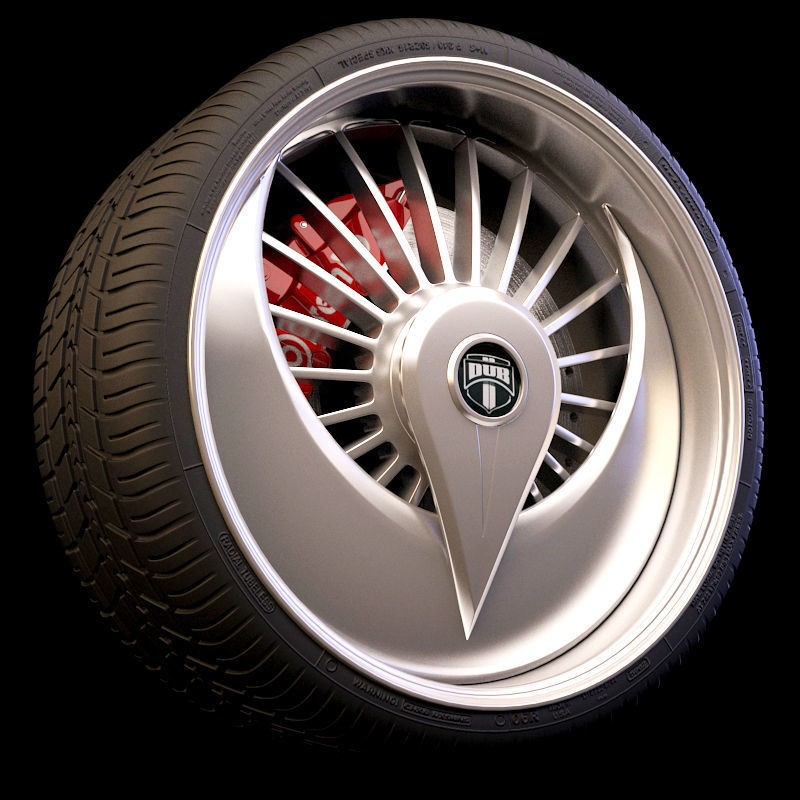 Luxury Car Rim 3D Model – 15 Beautiful Rims Pack, PBR Textures - View 19