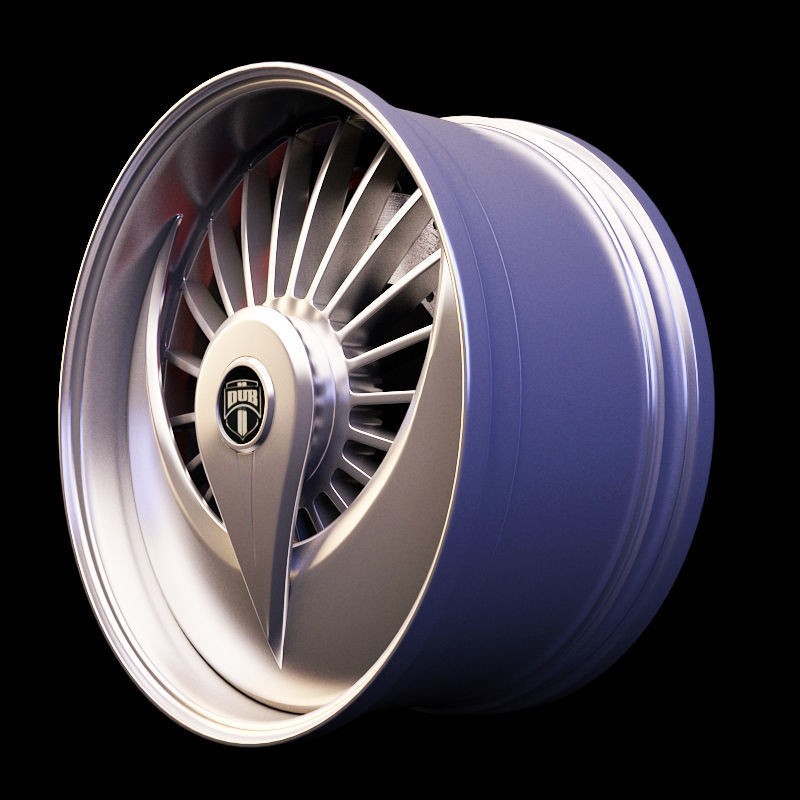 Luxury Car Rim 3D Model – 15 Beautiful Rims Pack, PBR Textures - View 20