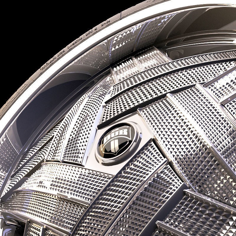 Luxury Car Rim 3D Model – 15 Beautiful Rims Pack, PBR Textures - View 29