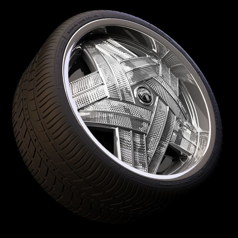Luxury Car Rim 3D Model – 15 Beautiful Rims Pack, PBR Textures - View 3