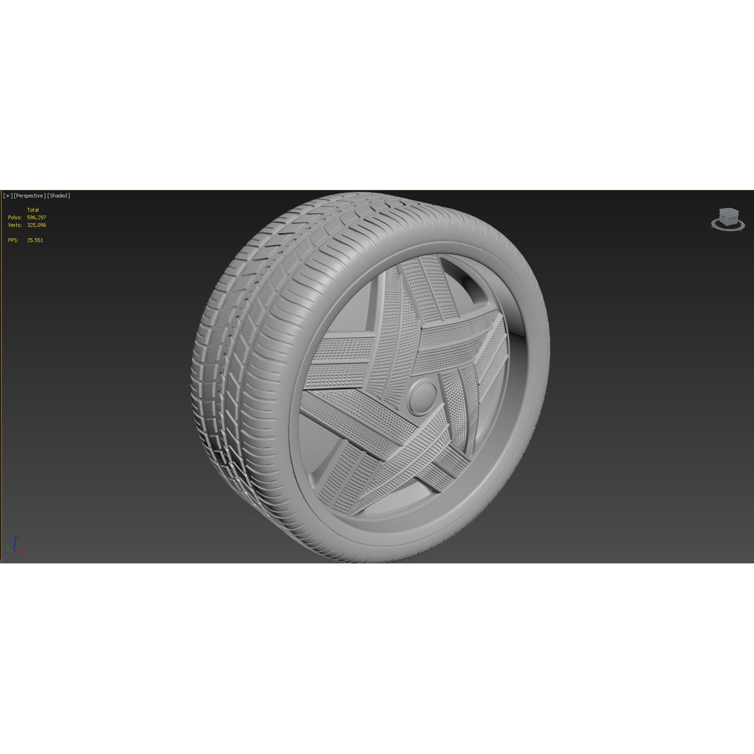 Luxury Car Rim 3D Model – 15 Beautiful Rims Pack, PBR Textures - View 31