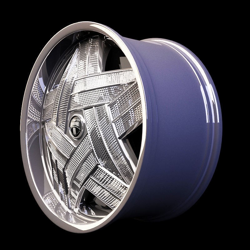 Luxury Car Rim 3D Model – 15 Beautiful Rims Pack, PBR Textures - View 32