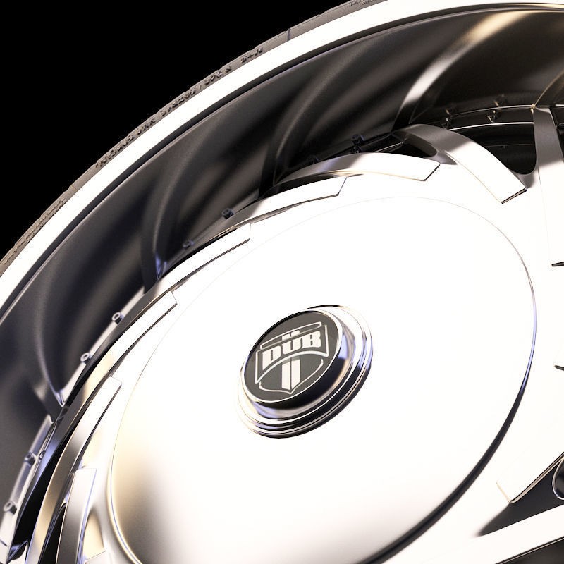 Luxury Car Rim 3D Model – 15 Beautiful Rims Pack, PBR Textures - View 36