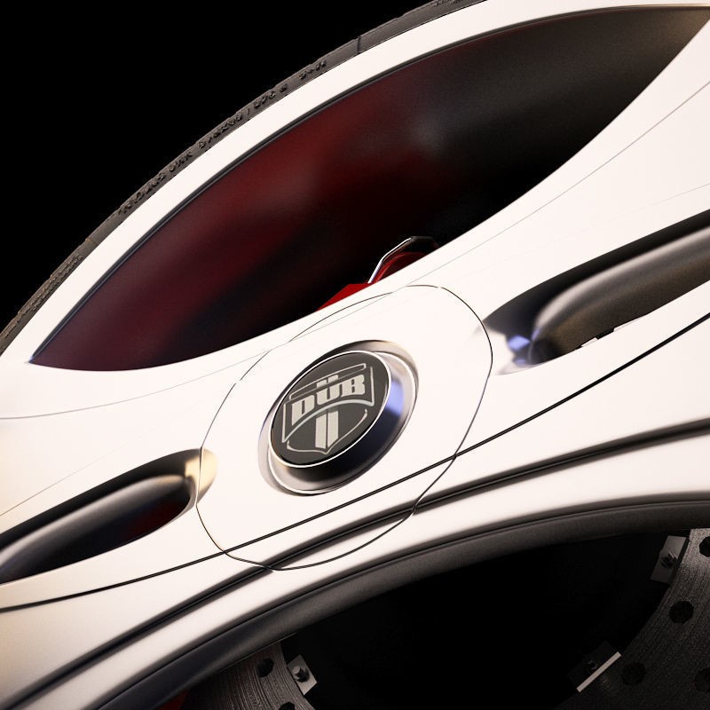 Luxury Car Rim 3D Model – 15 Beautiful Rims Pack, PBR Textures - View 40