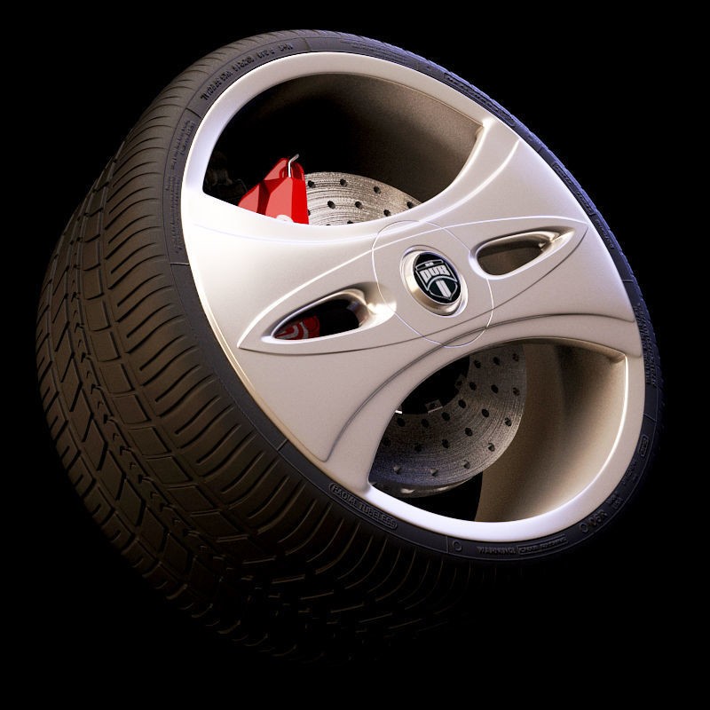 Luxury Car Rim 3D Model – 15 Beautiful Rims Pack, PBR Textures - View 42