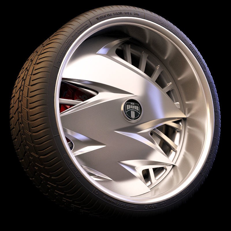 Luxury Car Rim 3D Model – 15 Beautiful Rims Pack, PBR Textures - View 5