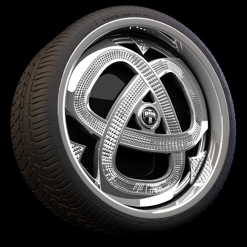Luxury Car Rim 3D Model – 15 Beautiful Rims Pack, PBR Textures - View 54