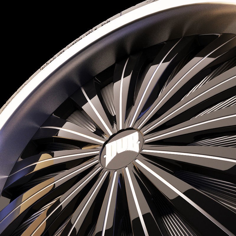Luxury Car Rim 3D Model – 15 Beautiful Rims Pack, PBR Textures - View 55