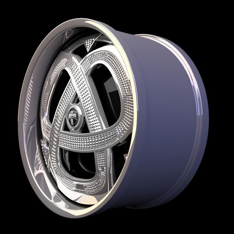 Luxury Car Rim 3D Model – 15 Beautiful Rims Pack, PBR Textures - View 57