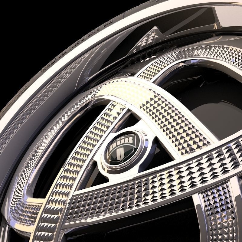 Luxury Car Rim 3D Model – 15 Beautiful Rims Pack, PBR Textures - View 60