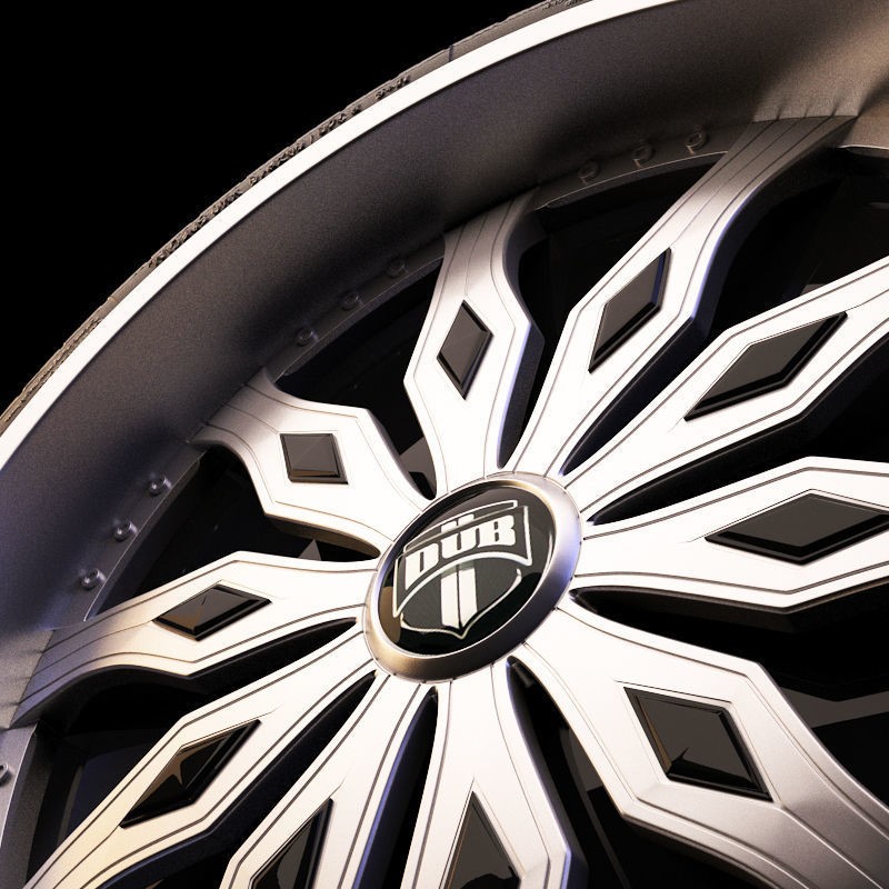 Luxury Car Rim 3D Model – 15 Beautiful Rims Pack, PBR Textures - View 64