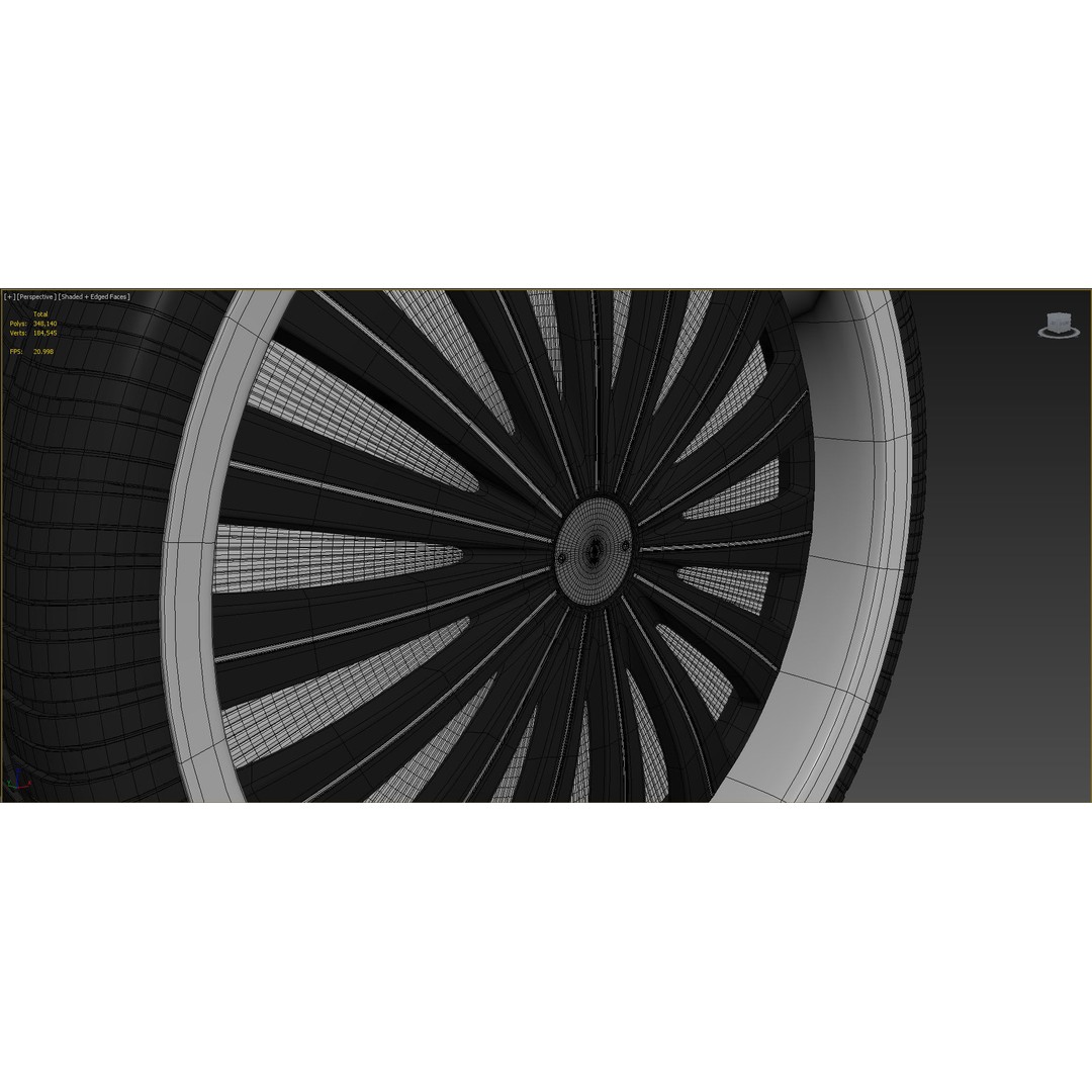 Luxury Car Rim 3D Model – 15 Beautiful Rims Pack, PBR Textures - View 69