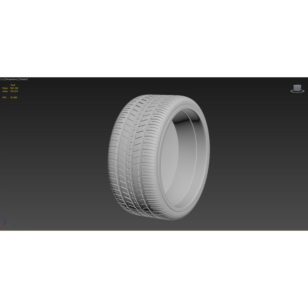 Luxury Car Rim 3D Model – 15 Beautiful Rims Pack, PBR Textures - View 77