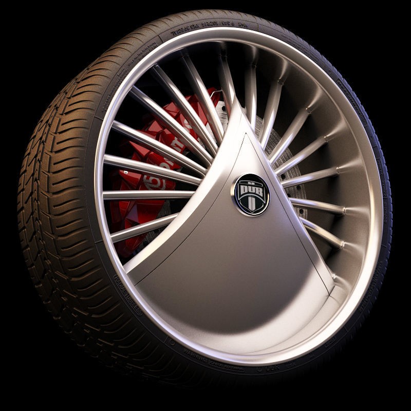 Luxury Car Rim 3D Model – 15 Beautiful Rims Pack, PBR Textures - View 78