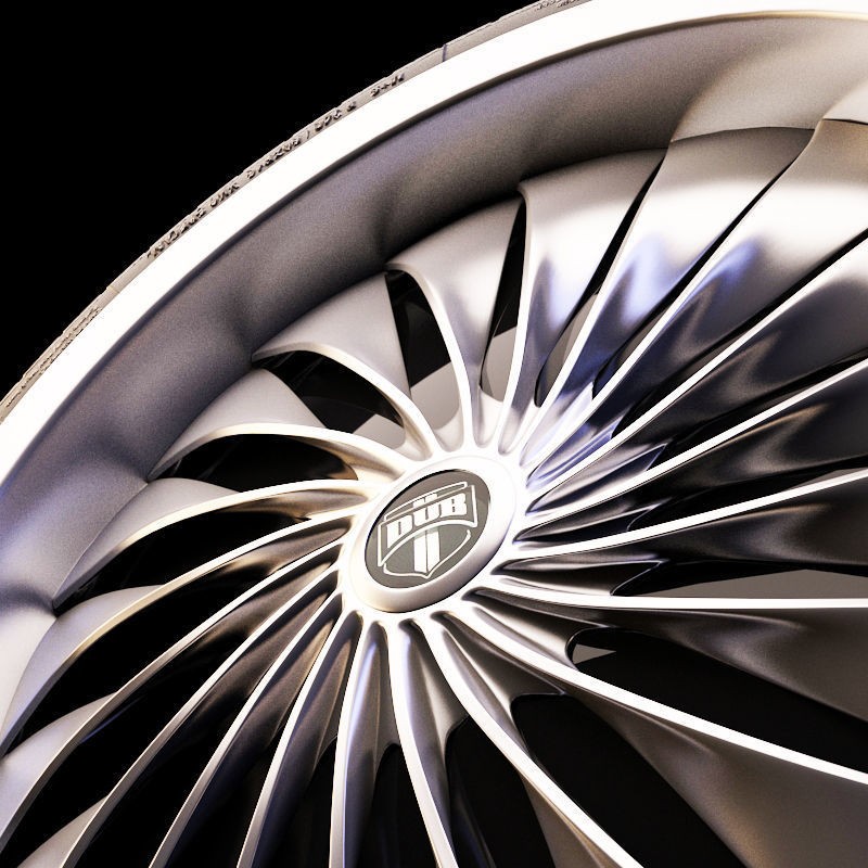 Luxury Car Rim 3D Model – 15 Beautiful Rims Pack, PBR Textures - View 79