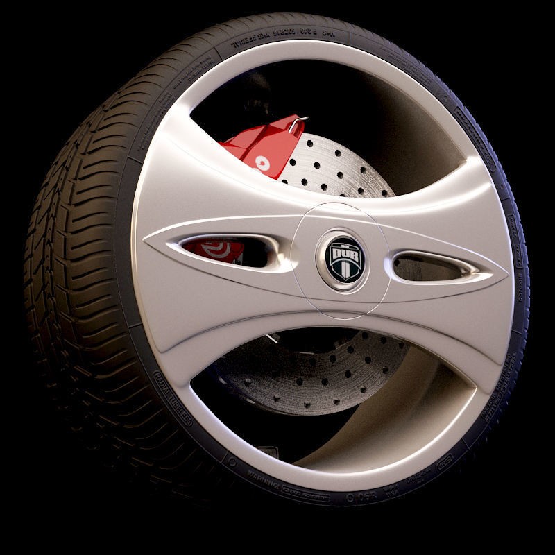 Luxury Car Rim 3D Model – 15 Beautiful Rims Pack, PBR Textures - View 8