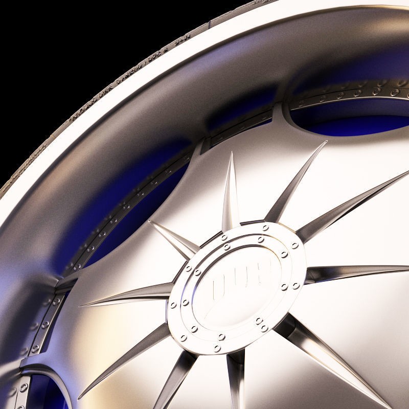 Luxury Car Rim 3D Model – 15 Beautiful Rims Pack, PBR Textures - View 80