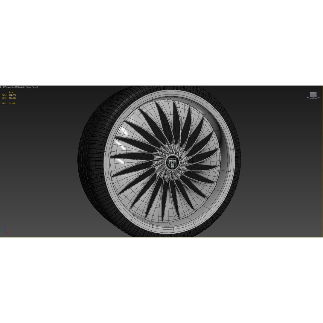 Luxury Car Rim 3D Model – 15 Beautiful Rims Pack, PBR Textures - View 81