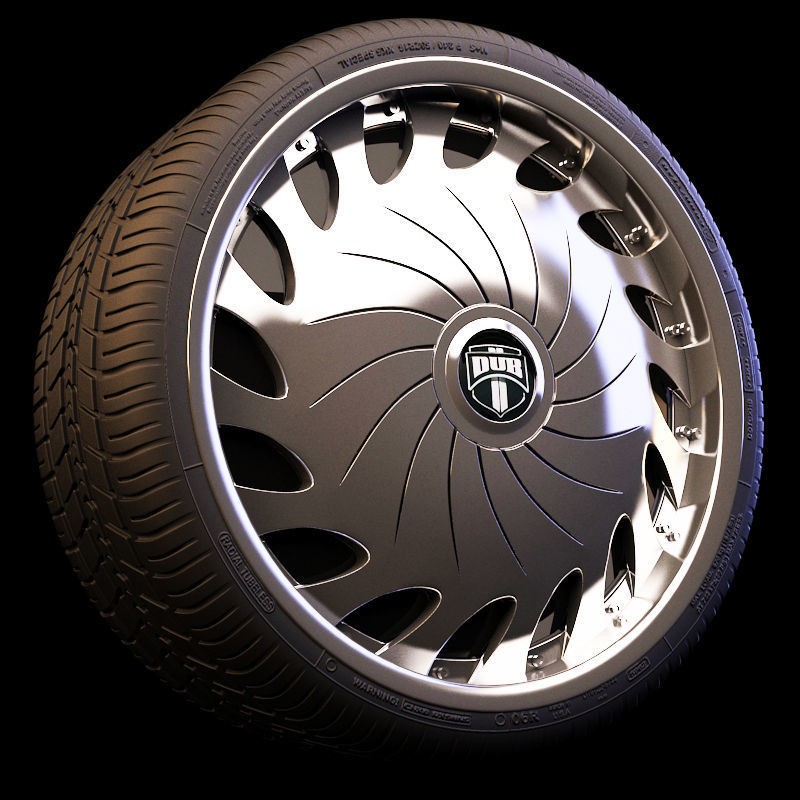 Luxury Car Rim 3D Model – 15 Beautiful Rims Pack, PBR Textures - View 82