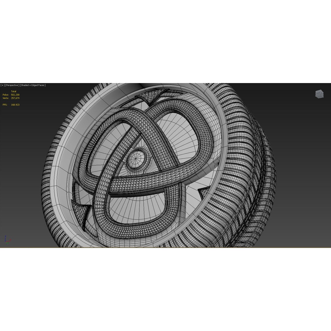 Luxury Car Rim 3D Model – 15 Beautiful Rims Pack, PBR Textures - View 83
