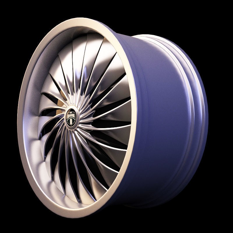 Luxury Car Rim 3D Model – 15 Beautiful Rims Pack, PBR Textures - View 88