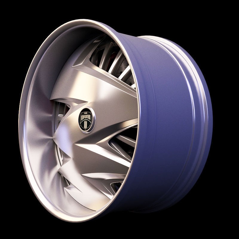 Luxury Car Rim 3D Model – 15 Beautiful Rims Pack, PBR Textures - View 91