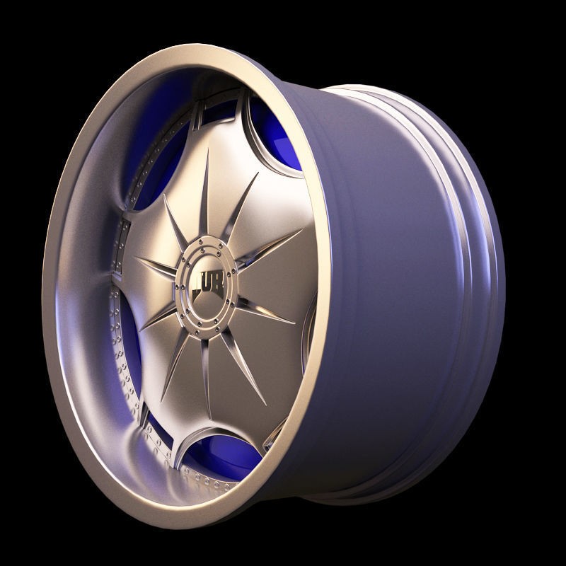 Luxury Car Rim 3D Model – 15 Beautiful Rims Pack, PBR Textures - View 93
