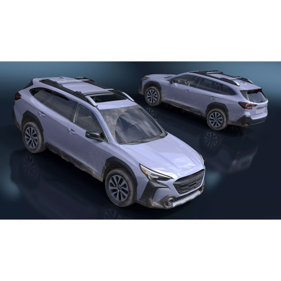 Modern City Crossover SUV 3D Model – High Poly PBR Asset, FBX - View 10