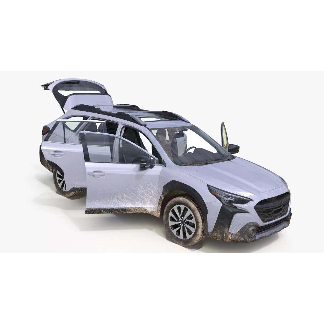 Modern City Crossover SUV 3D Model – High Poly PBR Asset, FBX - View 25