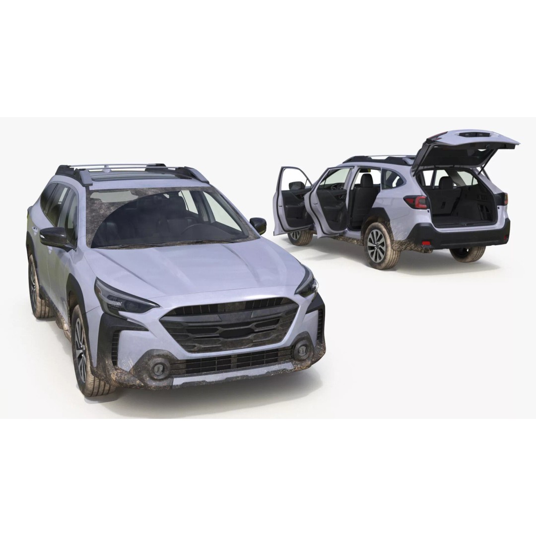 Modern City Crossover SUV 3D Model – High Poly PBR Asset, FBX - View 28