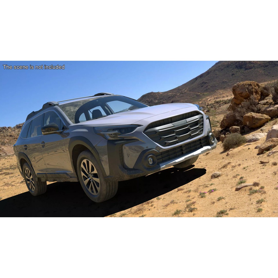 Modern City Crossover SUV 3D Model – High Poly PBR Asset, FBX - View 3