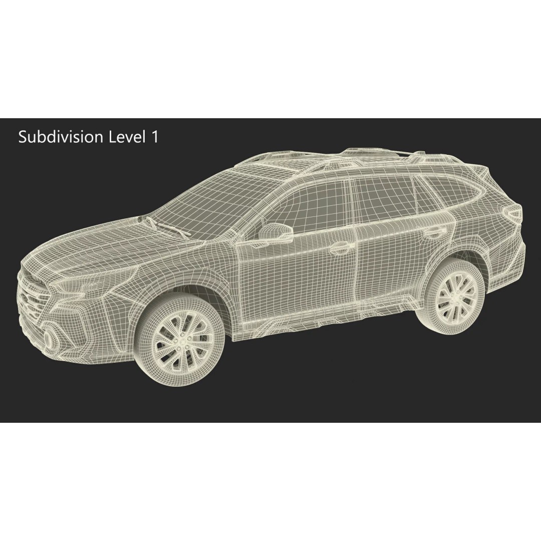Modern City Crossover SUV 3D Model – High Poly PBR Asset, FBX - View 31