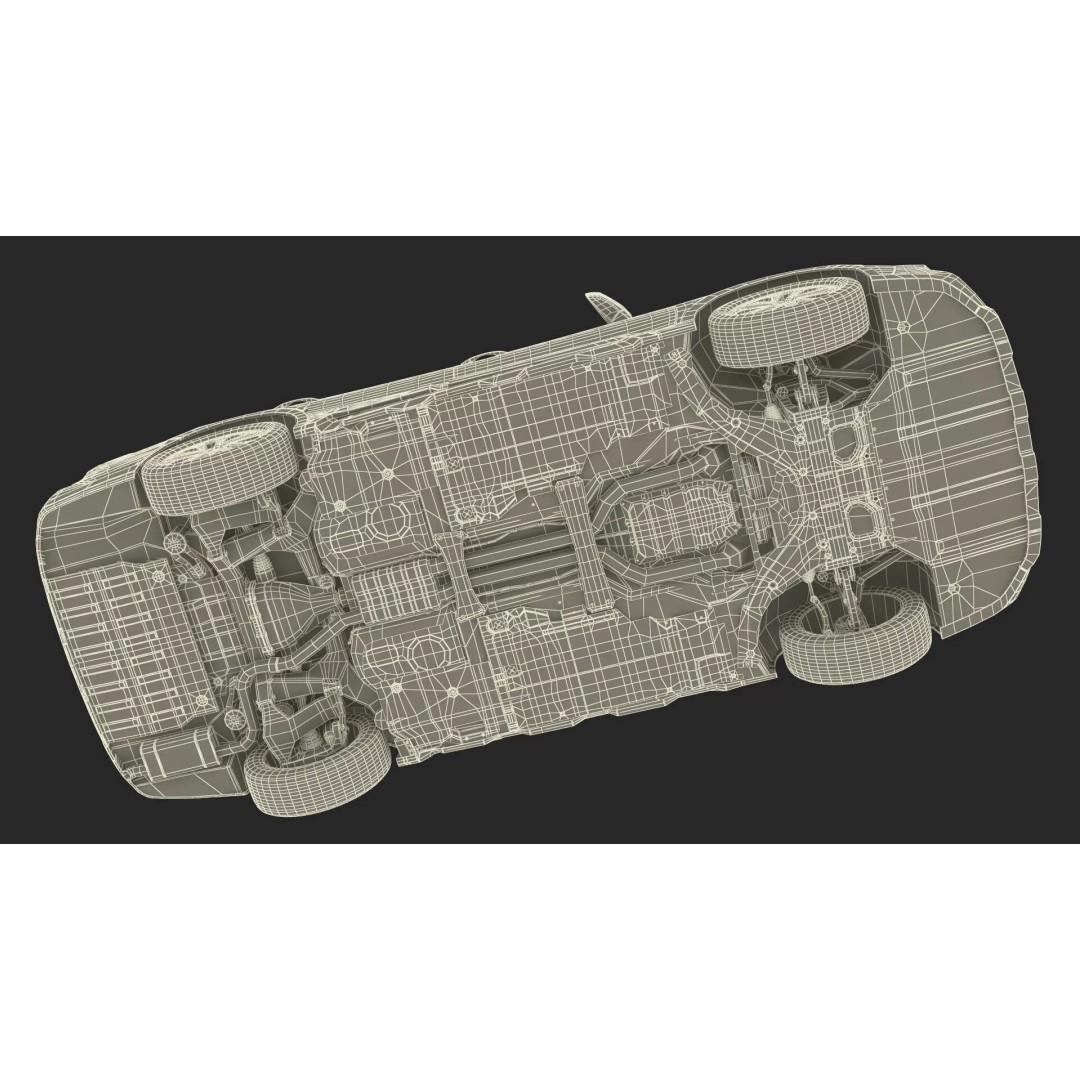 Modern City Crossover SUV 3D Model – High Poly PBR Asset, FBX - View 37