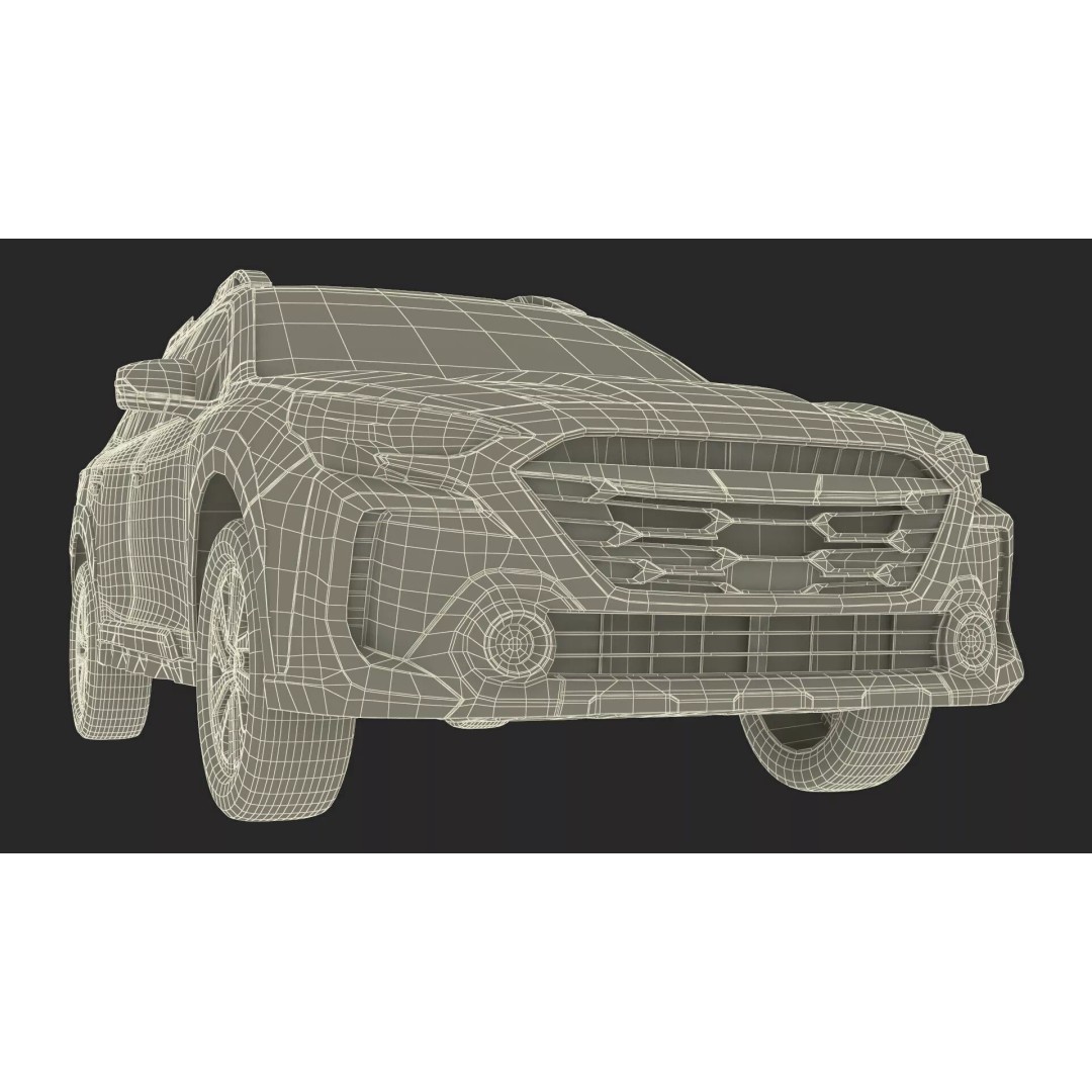Modern City Crossover SUV 3D Model – High Poly PBR Asset, FBX - View 38