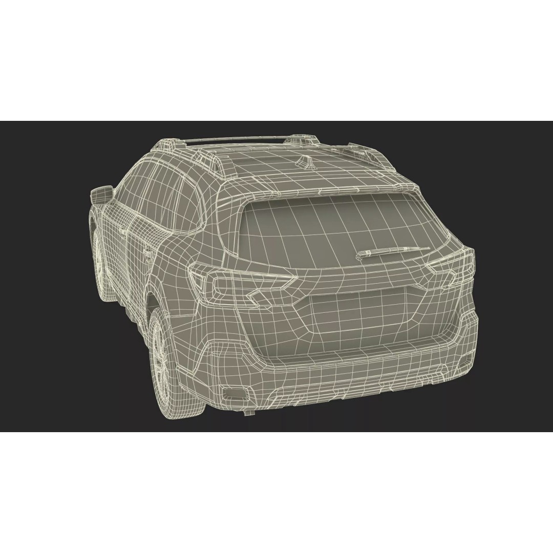Modern City Crossover SUV 3D Model – High Poly PBR Asset, FBX - View 39
