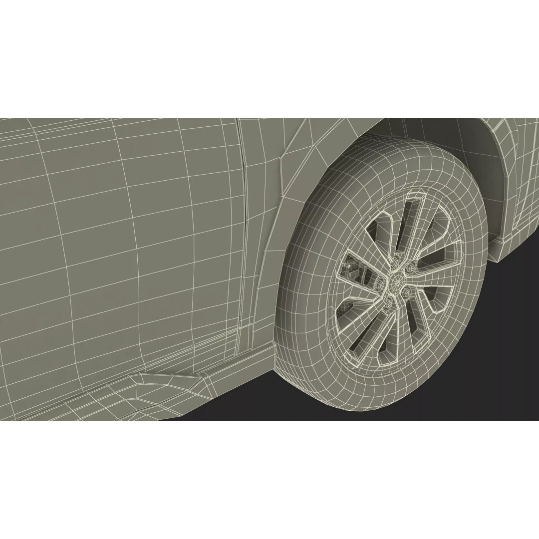 Modern City Crossover SUV 3D Model – High Poly PBR Asset, FBX - View 40
