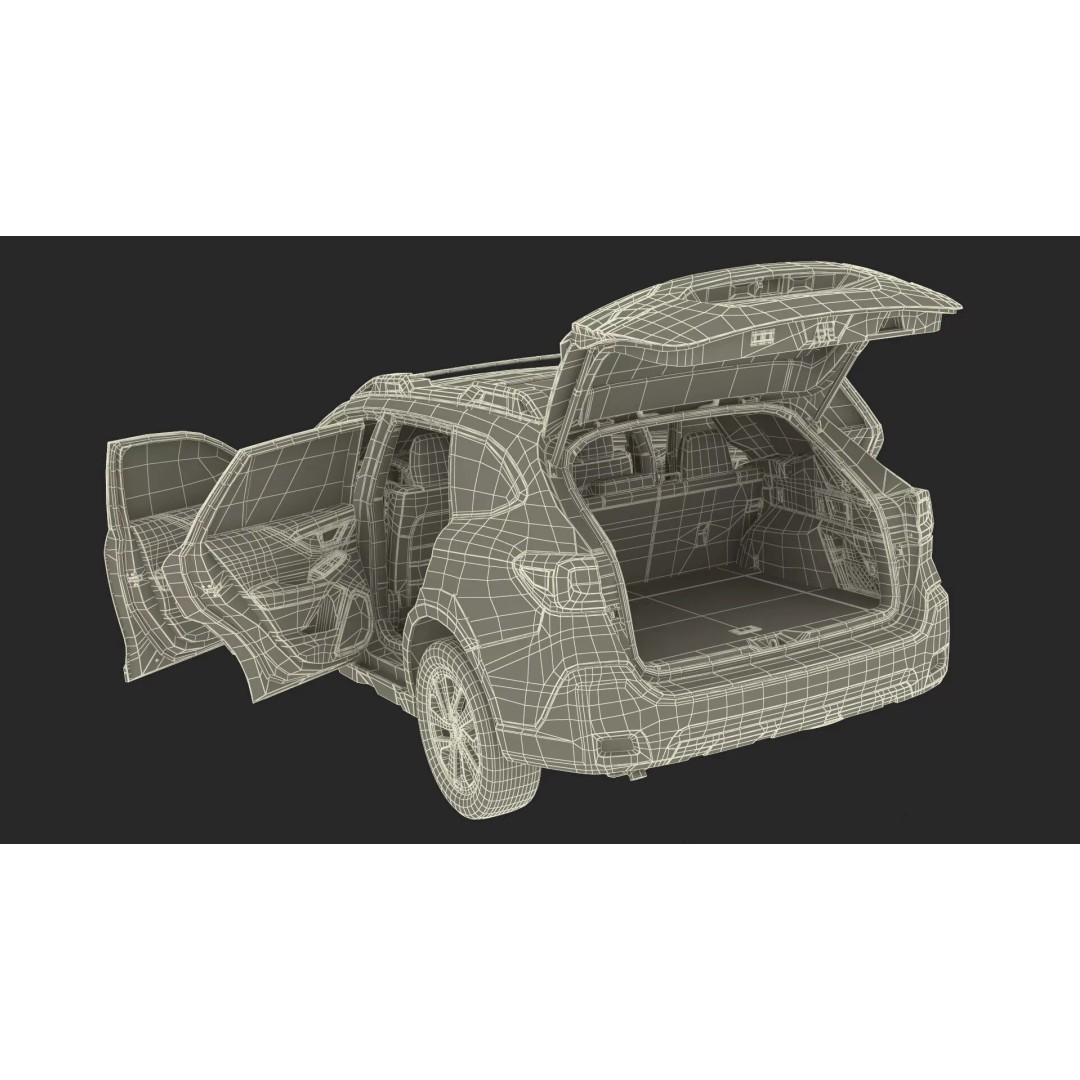 Modern City Crossover SUV 3D Model – High Poly PBR Asset, FBX - View 45
