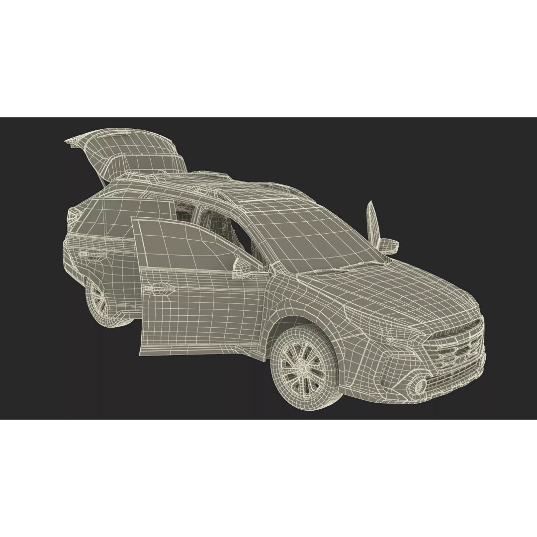 Modern City Crossover SUV 3D Model – High Poly PBR Asset, FBX - View 46