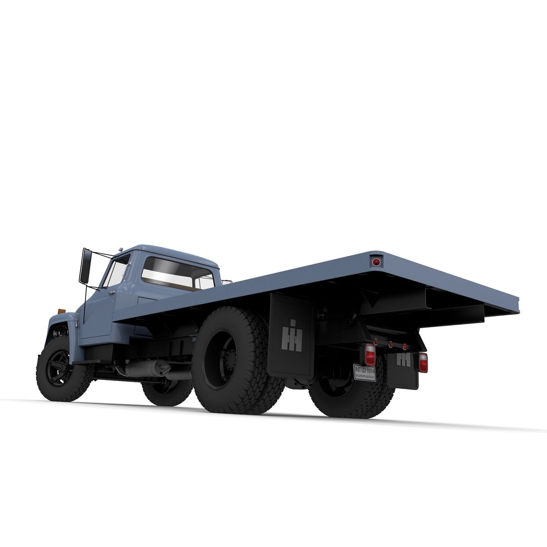 International Loadstar 1600 3D Model – High Poly Vintage Flatbed Truck, FBX - View 5